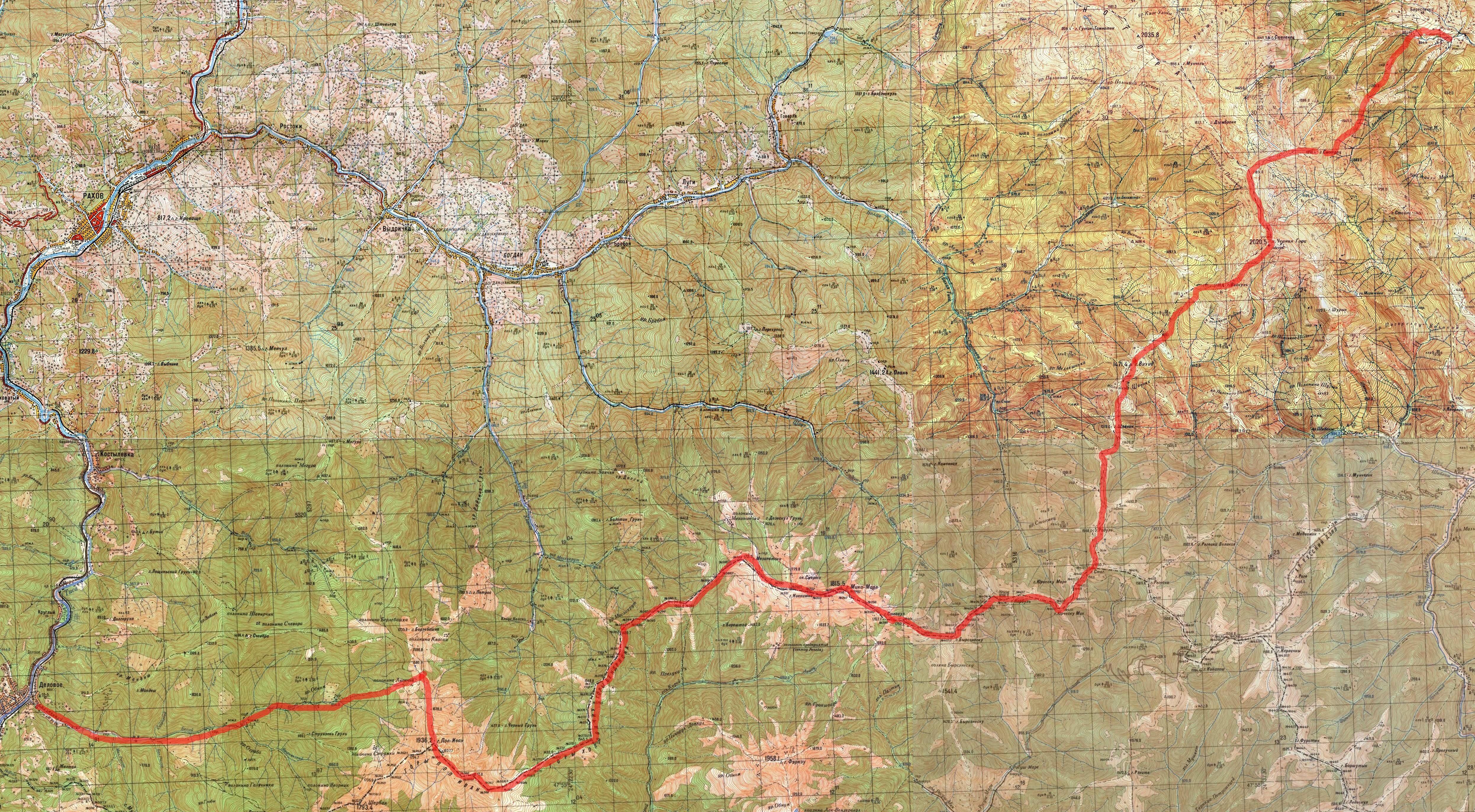 Карта Мармаросы