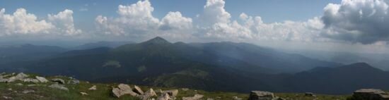 Вид с Петроса на Черногорский хребет и Говерлу